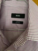 Hugo Boss Businesshemd, slim-fit, Gr. 37, kariert weinrot Hessen - Braunfels Vorschau