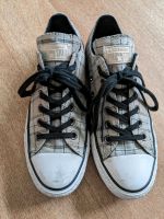 Grau-blau-beige karierte Chucks Hessen - Maintal Vorschau