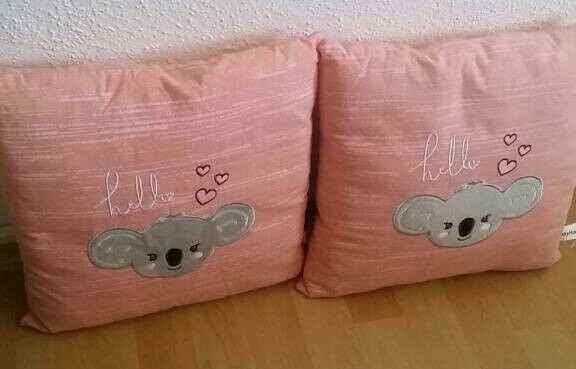 Kissen rosa Farbe ca 30×30cm  Mädchen Kinderzimmer Sofakissen in Rosenberg