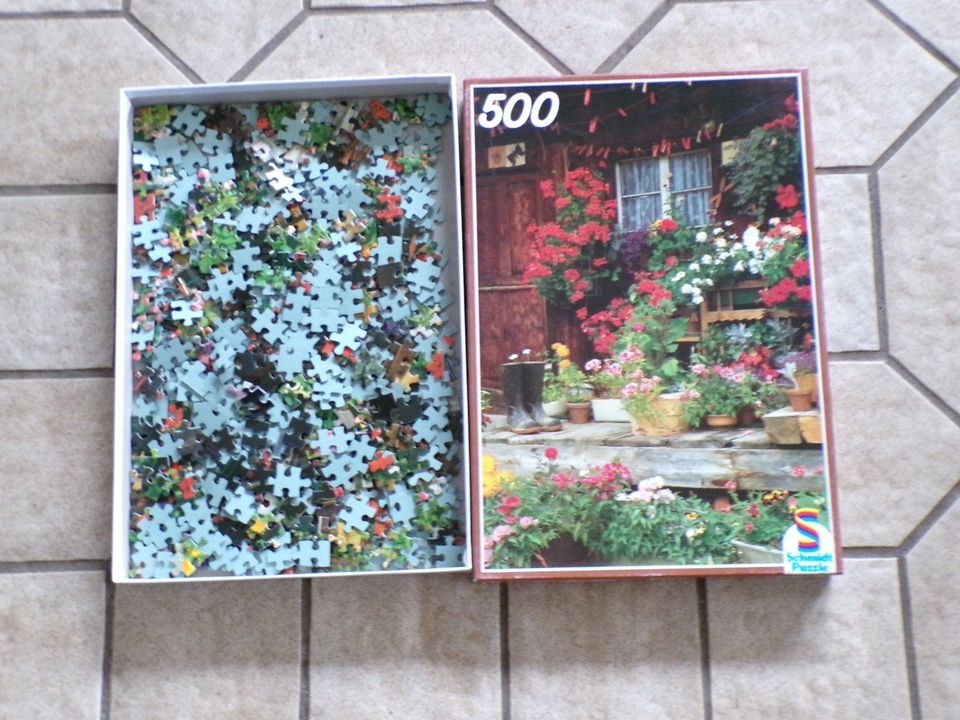 Schmidt Puzzle - 500 Teile - Blumenecke in Hamburg