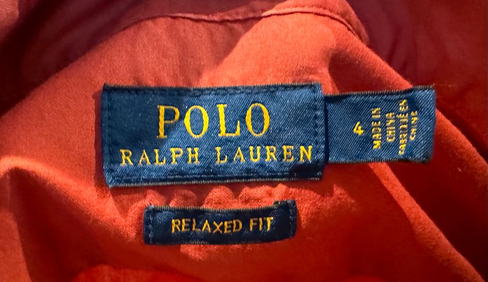 POLO RALPH LAUREN Bluse - Größe 4 relaxed fit in Hohenlinden