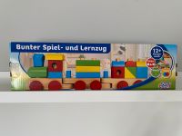 Bunter Spiel- und Lernzug Holzapielzeug Holzeisenbahn Hessen - Staufenberg Vorschau