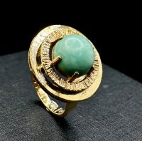 Vintage Ring mit Türkis in Gelbgold Antikschmuck Nordrhein-Westfalen - Moers Vorschau