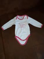 Mädchen Baby Langarm Body mit Spruch Größe 74/80 pink weiß Bayern - Untermerzbach Vorschau