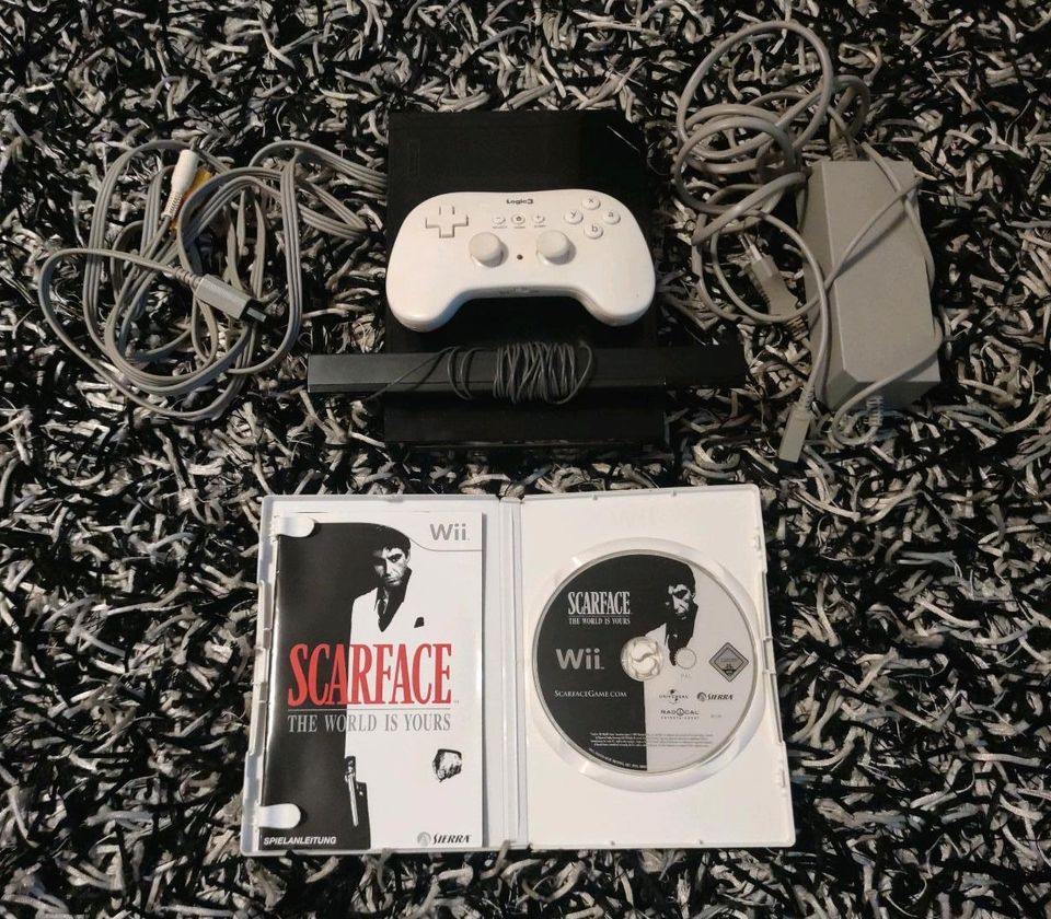 Nintendo Wii Black Konsole + Spiel + Controller Top! in Burbach