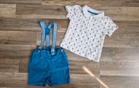 Jungen Sommer Set Latzshorts und Polo Shirt Gr.80 Super Zustand Niedersachsen - Schiffdorf Vorschau