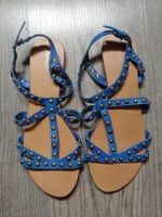 Sommerkind Sommer Sandalen Blau Nieten 37 flach Bayern - Breitenthal Vorschau