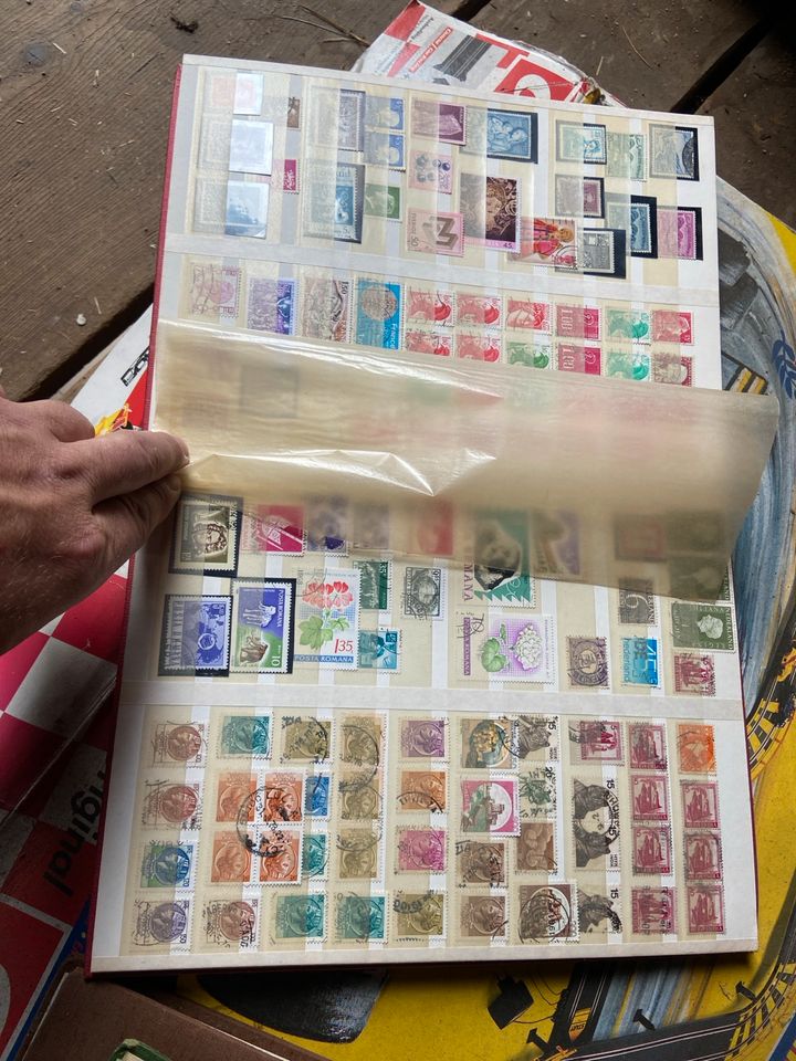 Riesige Briefmarkensammlung Konvolut Briefmarken alle gestempelt in Tröstau