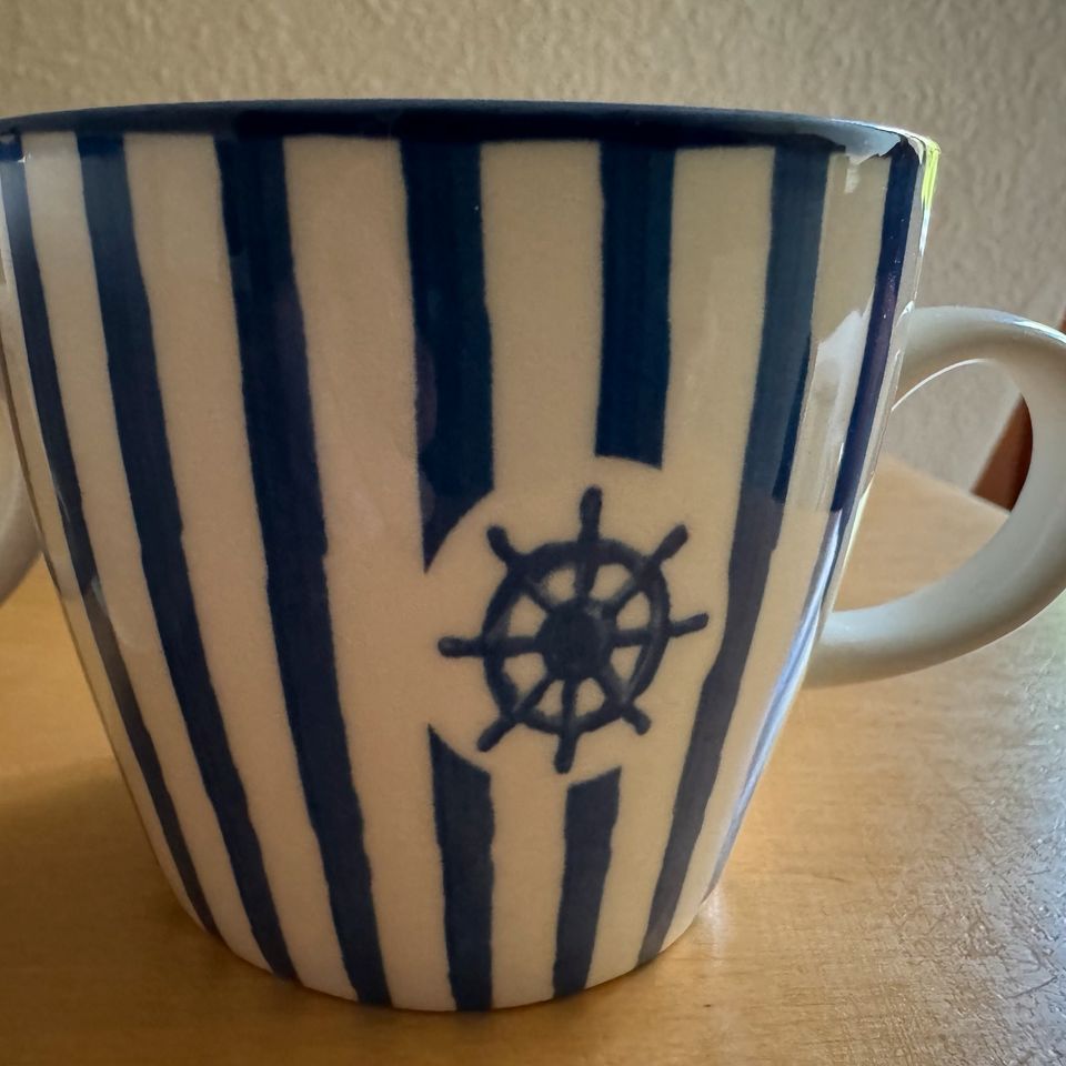 NEU 2x Tasse Anker maritime Optik Ostsee Anker in Potsdam