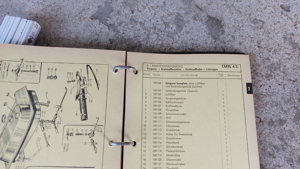DKW Hobby Ersatzteil Katalog 87 Oldtimer in Nordheim am Main