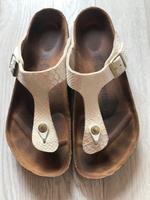 Birkenstock Giseh shiny snake cream weiß Niedersachsen - Scheeßel Vorschau