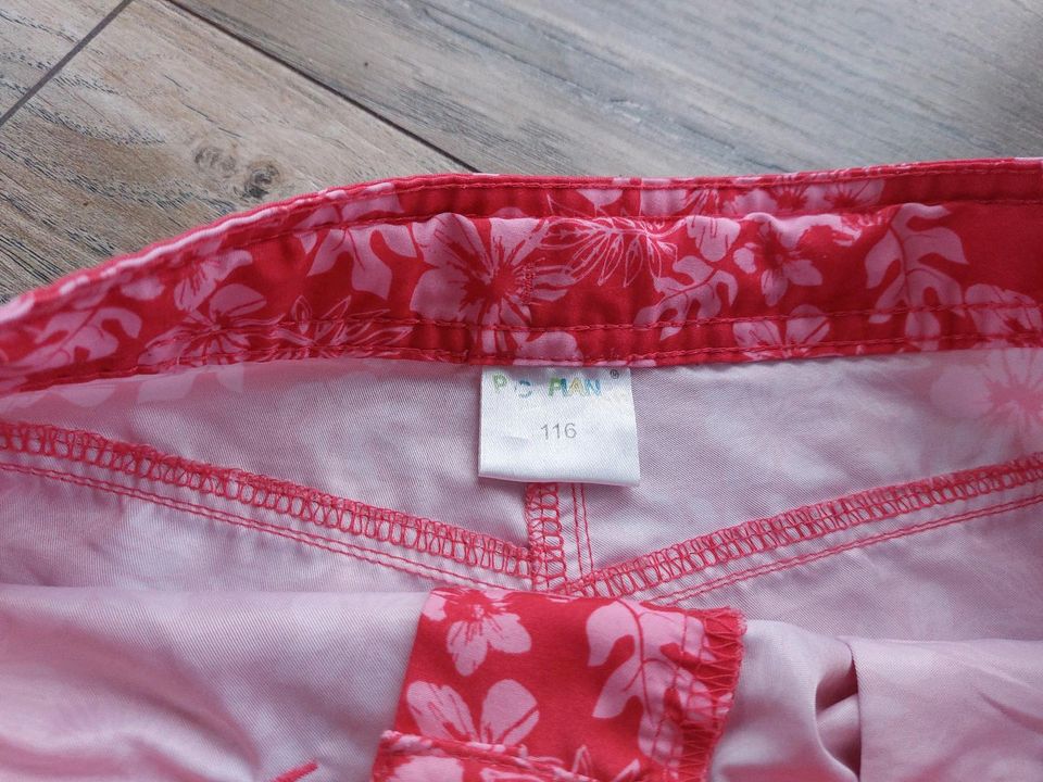 Hotpants Shorts pink Blumen TOP 116 122 in Sehnde