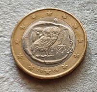 Fehlprägung Griechische 1€ Münze Eule 2006 Baden-Württemberg - Sandhausen Vorschau