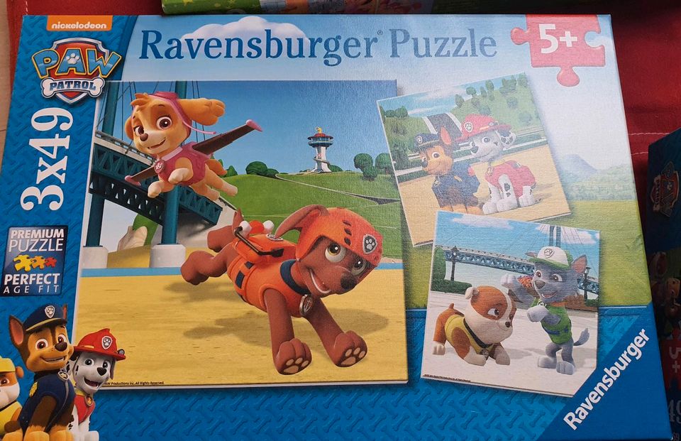 4 Puzzle für Kinder je 2 €, Paw Patrol, Bibi Blocksberg, Eisk in Helferskirchen