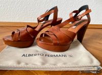 High-Heel-Sandaletten Alberto Fermani Gr. 39 Cognac Nordrhein-Westfalen - Swisttal Vorschau