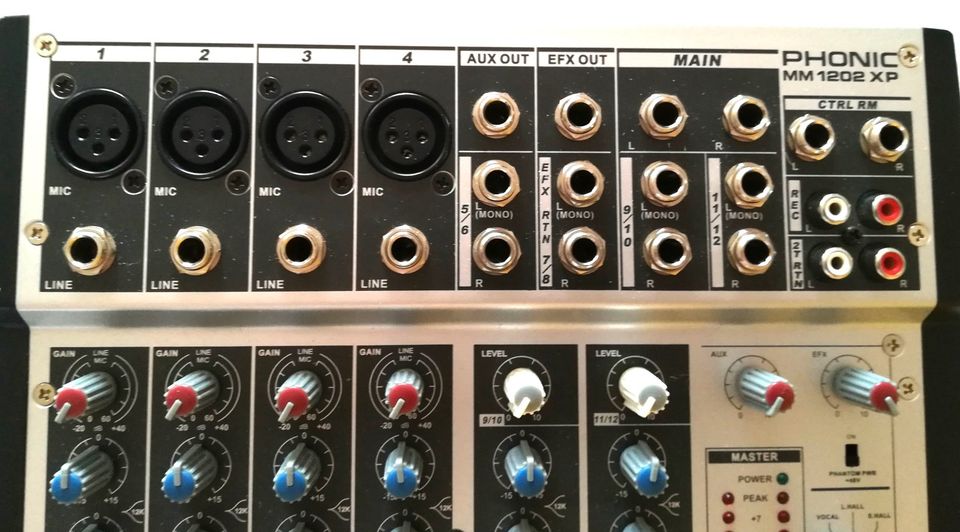 PHONIC MM 1202 XP POWER MIXER in Pocking