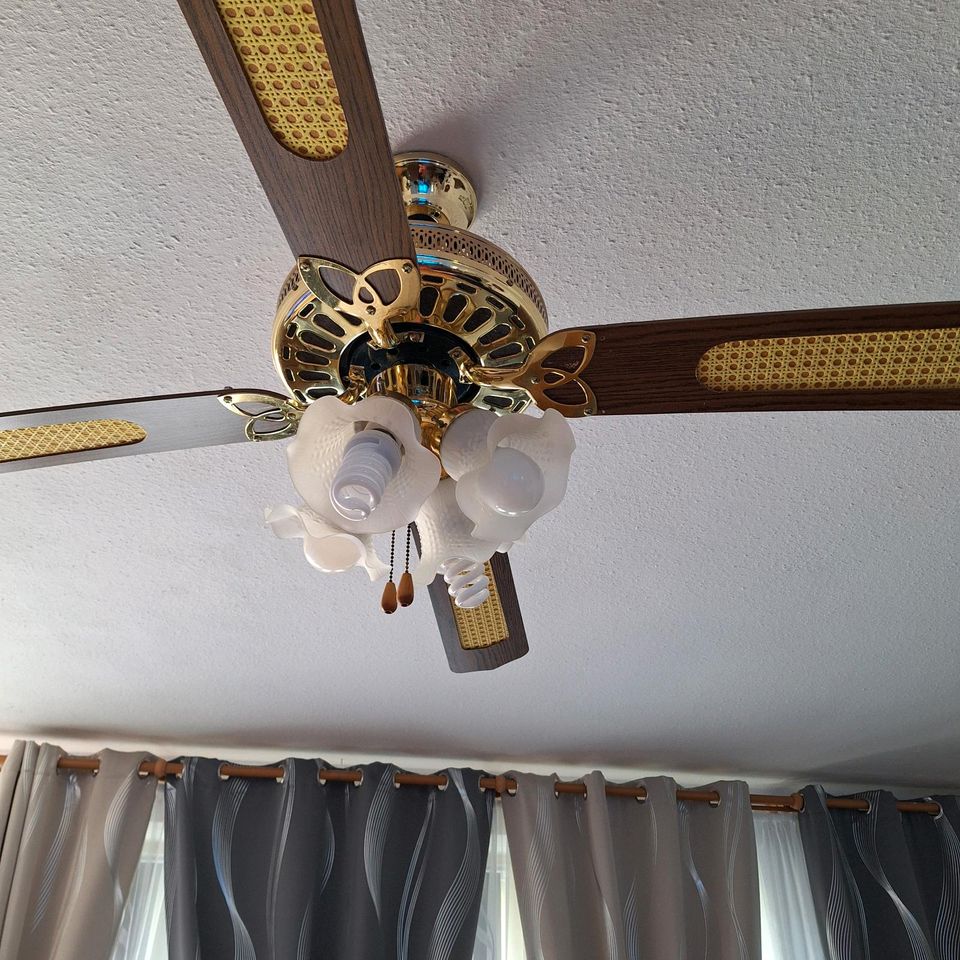 Lampe mit Ventilator in Füssen