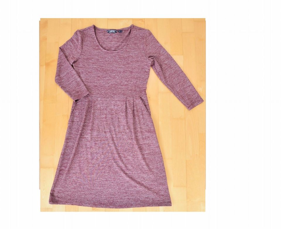 Lands` End 3/4 Ärmel Jersey-Strickkleid bordeaux-meliert XS 34 36 in Dietramszell