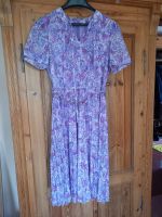 Kleid Retro lila pink Blumen mit Gürtel Bayern - Schwarzenbach a d Saale Vorschau