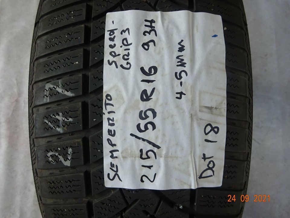 2x 215/55 R16 93H M+S Semperit Winter Gebraucht (247) in Waldshut-Tiengen