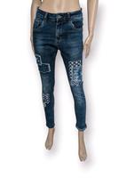 Jewelly Baggy Jeans Slim Jeans schmal Blau S 36 Trendy Patches Bayern - Michelau i. OFr. Vorschau