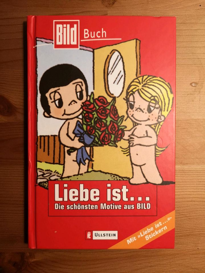 Buch Liebe ist... Cartoon Sticker in Dresden