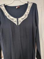 Shirt "Sheego" Marinefarbig  Gr. 44/46 / 100 % Baumwolle Sachsen - Hainichen Vorschau