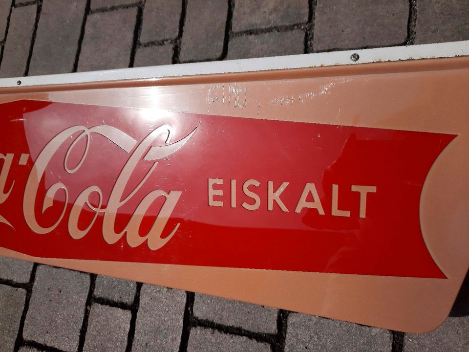 coca cola Leucht Neon Reklame 50er Jahre aus Gaststätte in Essen