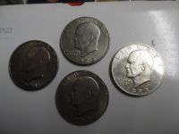 4 x 1 Dollar 1971 , 1972 , 1973 USA Eisenhower Bayern - Langenaltheim Vorschau