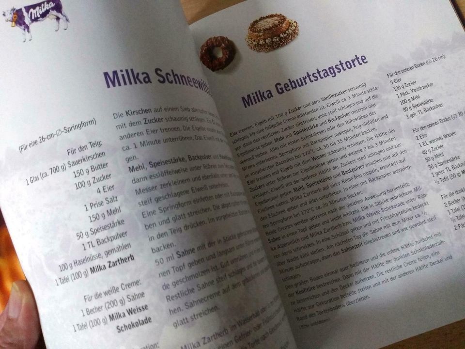 Milka das Backbuch auch 2001, Backbuch Milka Kinderbücher in Ellingen