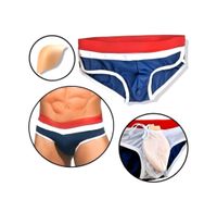 3D Pushup Herren Badehose Mit Polster Vorne Badeslip Männer Blau Baden-Württemberg - Villingen-Schwenningen Vorschau