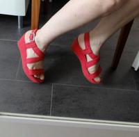 BIANCO Footwear Plateau Sandalen Sandaletten Leder Rot Gr.37 Rheinland-Pfalz - Trier Vorschau