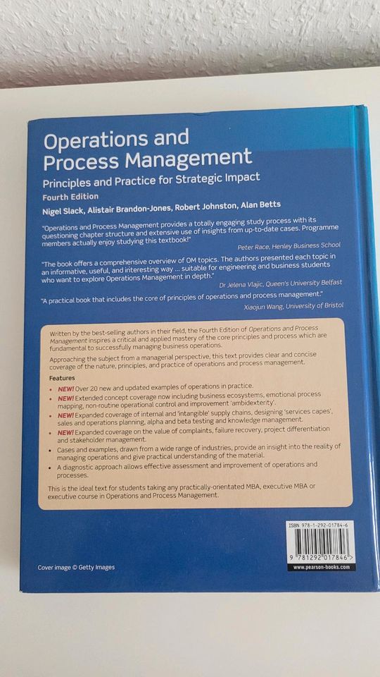 Operations and Process Management von Slack u.a. Buch in Hann. Münden