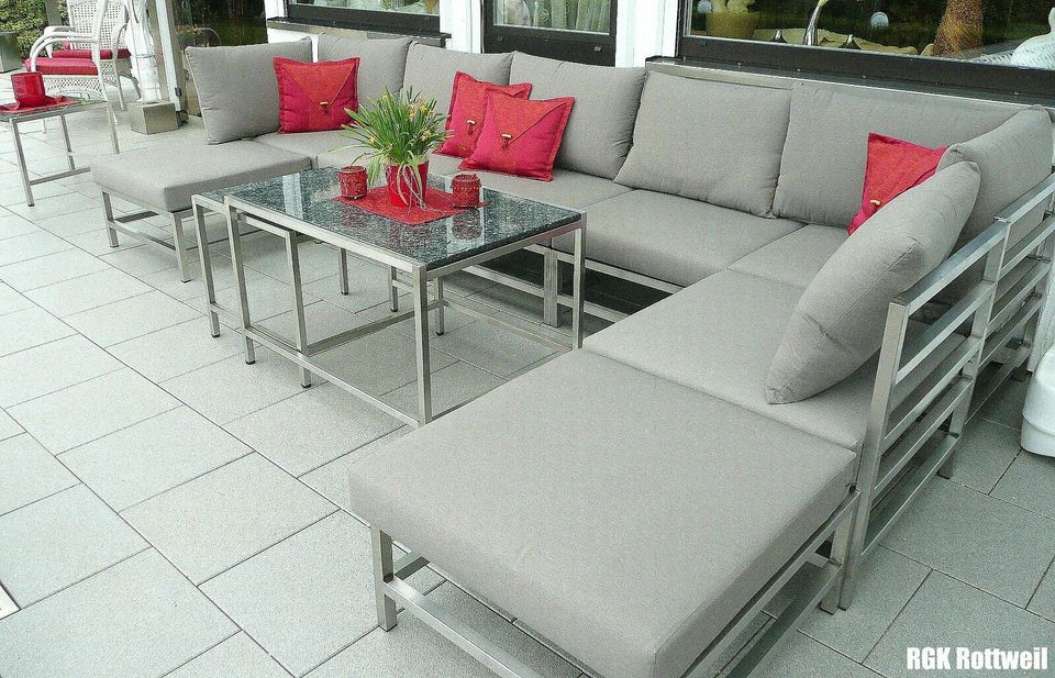 Exklusiv / Designer Outdoor Lounge Edelstahl Gartenmöbel in Rottweil
