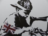 Banksy "Slave Labour" Lithographie, limitiert, "GERAHMT" signiert Nordrhein-Westfalen - Gronau (Westfalen) Vorschau