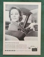 Opel Rekord Werbung Reklame 1960 Niedersachsen - Danndorf Vorschau