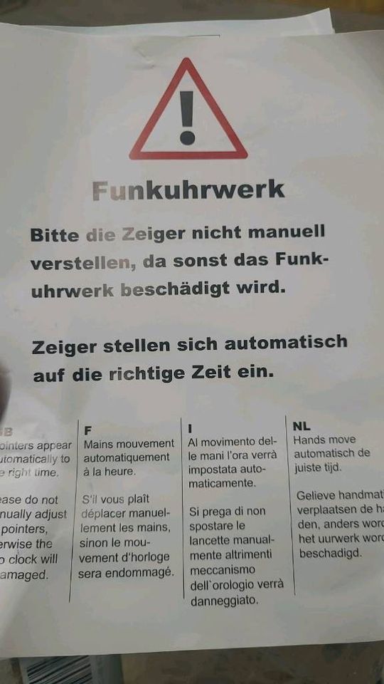 Funk Wanduhr in Alfhausen