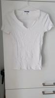 Q/S by s.Oliver weiß M Tshirt Shirt Rippoptik Baden-Württemberg - Gaggenau Vorschau