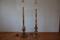 2 Stehlampen aus Holz gedrechselt Eiche retro vintage Baden-Württemberg - Achern Vorschau