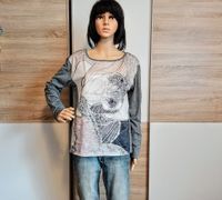 Schönes Langarm-Shirt in grau/Silber/beige von Colours Berlin - Hellersdorf Vorschau