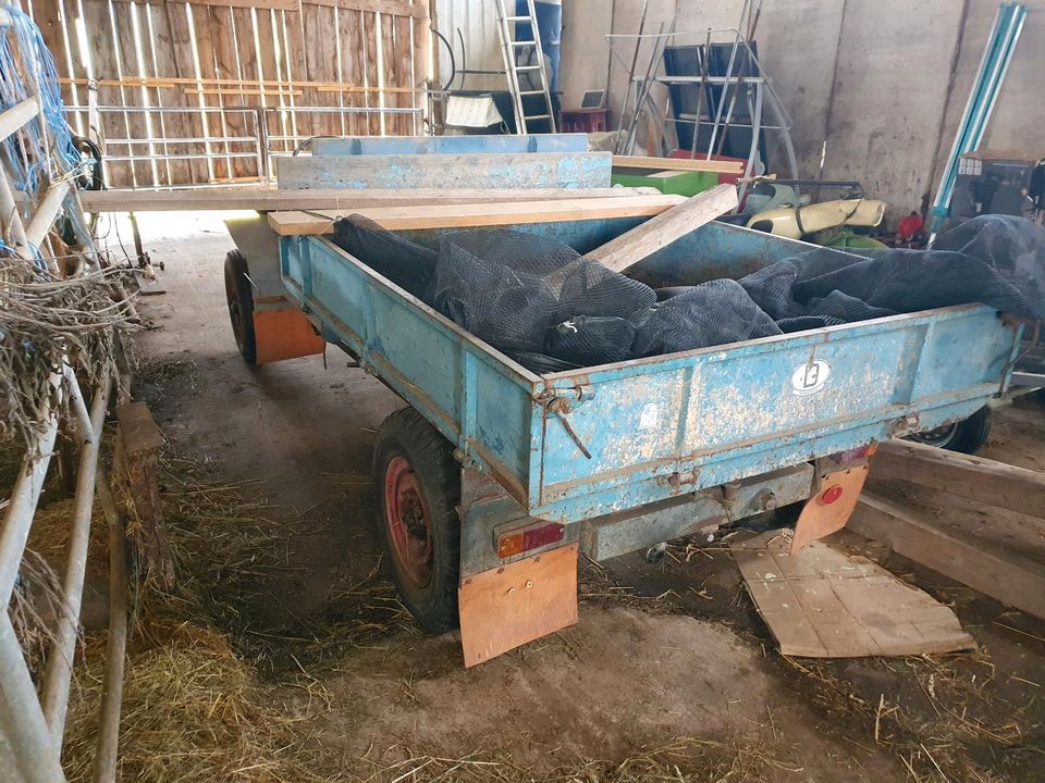 DDR Eigenbau Schlepper Kipper Benzinkuh mit Trabi Motor 2Takter in Kaltensundheim