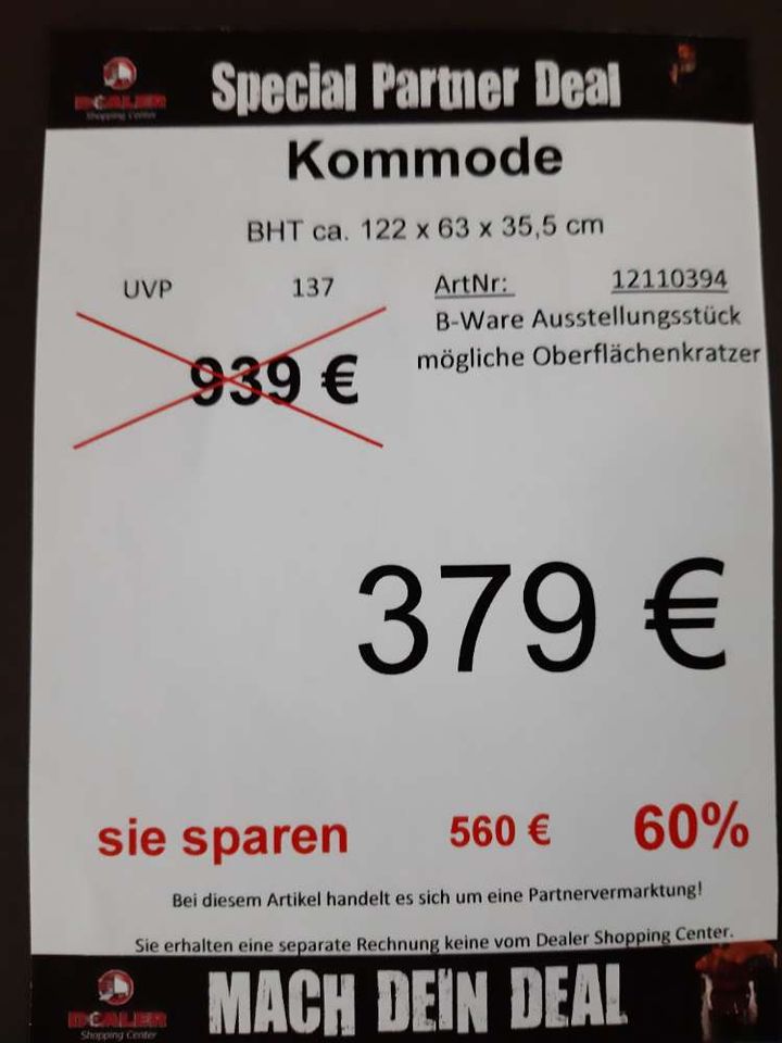 WSV (MG) Kommode statt  935€ in Zeitz