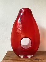 Murano Glas glasvase rot mid Century Berlin - Köpenick Vorschau