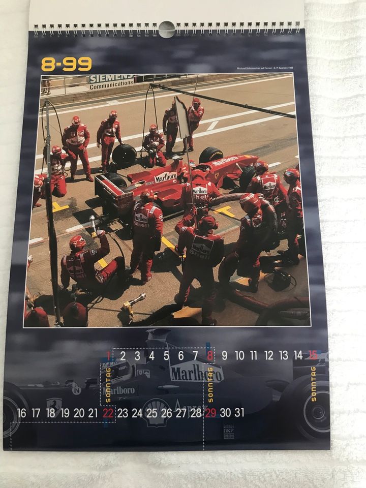 Kalender Formel 1 1999 42x30 Schumi Ferrari in Lichtenau