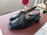 Gabor Sandale 41 Leder schwarz Damen Marburg - Wehrda Vorschau
