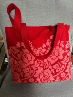 Dorothee Lehnen Designer Filztasche rot mit Blumen Hessen - Hofheim am Taunus Vorschau