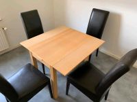 Küchentisch mit 4 Lederstühle Tisch Hannover - Vahrenwald-List Vorschau