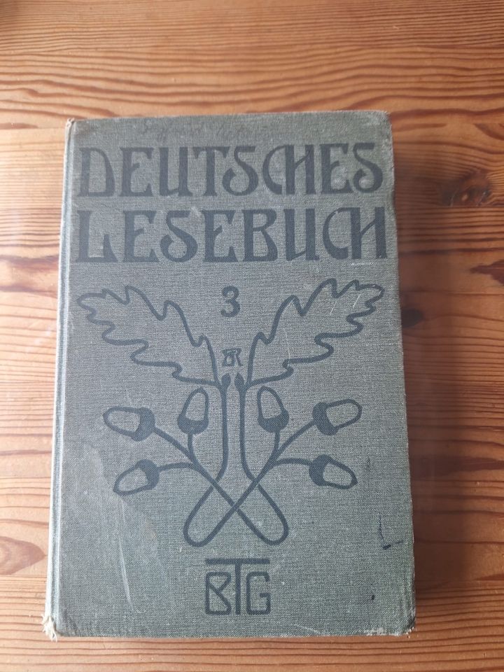 Antiquarisch Deutsches Lesebuch für höhere Lehranstalten 3 in Naundorf bei Oschatz