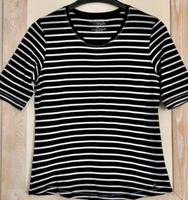Modisches T Shirt schwarz weiß Streifen Damen gute Qualität 38 S Niedersachsen - Boffzen Vorschau