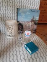 Rostock Sammlung DDR Bierglas VEB Schnapsglas Rostocker u Bücher Schleswig-Holstein - Bargteheide Vorschau